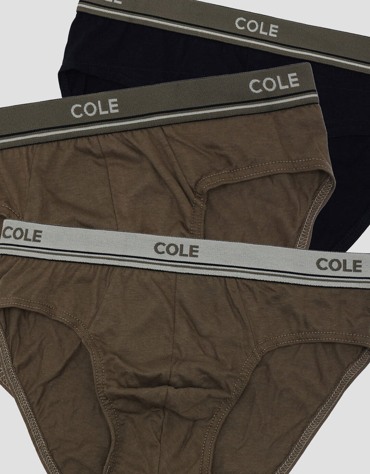 Cole 3Pk Cotton Ewb Doube Line Celana Dalam Pria