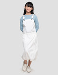 Nevada Woven Overall Pinggang Stopper Maxi Dress Anak Perempuan