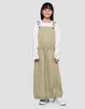 Nevada Woven Overall Pinggang Stopper Maxi Dress Anak Perempuan