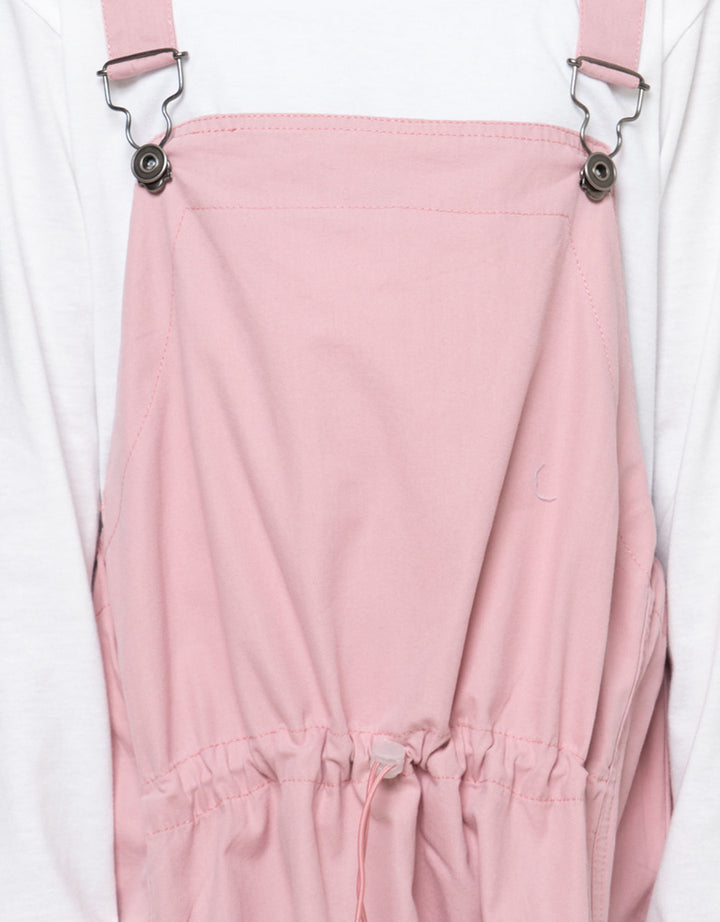 Nevada Woven Overall Kantong Kargo Maxi Dress Anak Perempuan