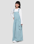 Nevada Woven Overall Kantong Kargo Maxi Dress Anak Perempuan