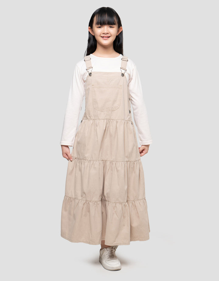 Nevada Tiered Dress Overall Anak Perempuan