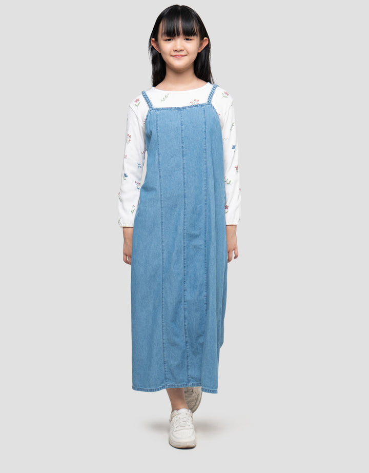 Nevada Tali Kepang Dress Overall Anak Perempuan