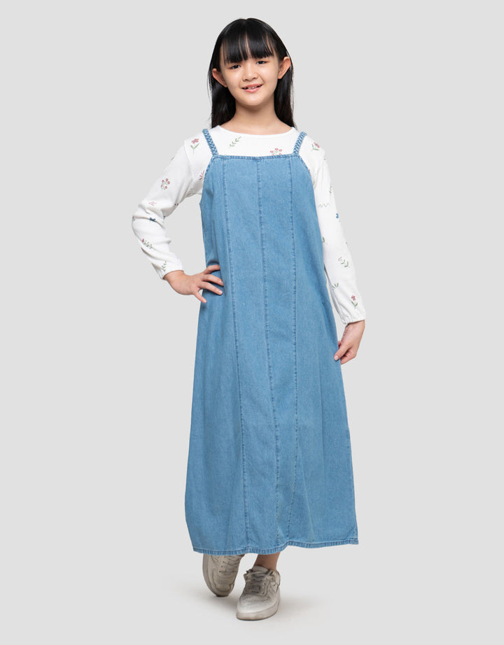 Nevada Tali Kepang Dress Overall Anak Perempuan