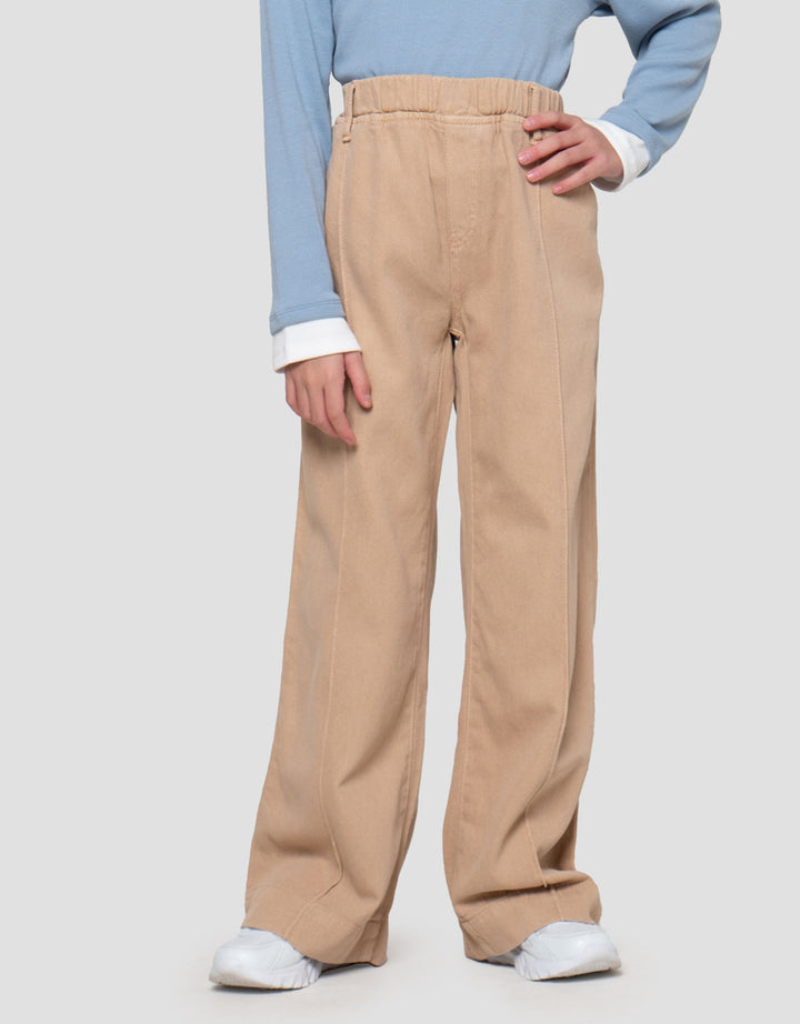 Nevada Cubit Tengah Lipat Bawah Celana Denim Anak Perempuan