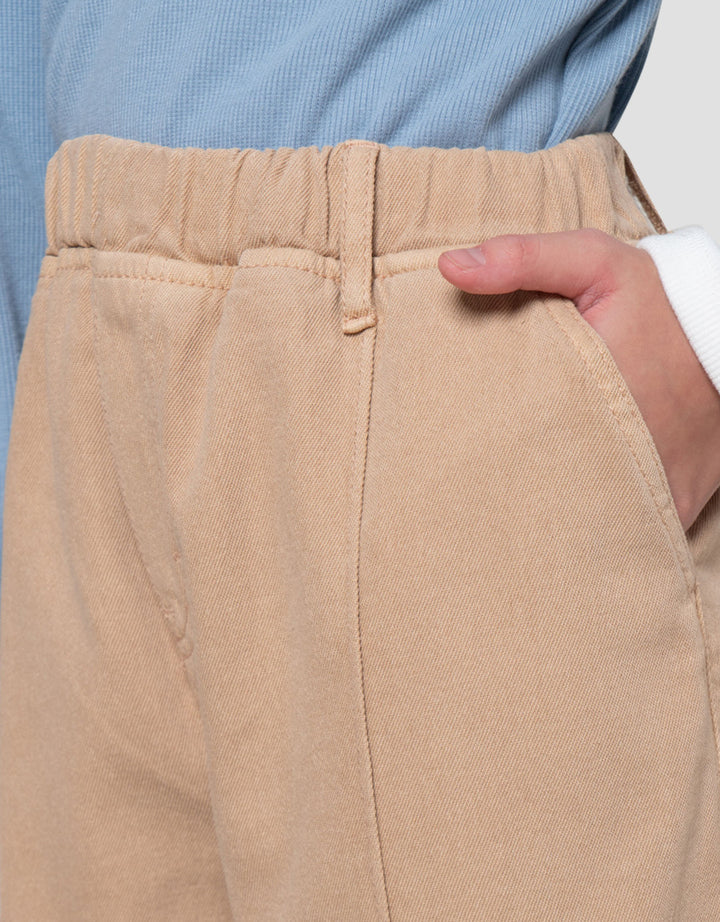 Nevada Cubit Tengah Lipat Bawah Celana Denim Anak Perempuan