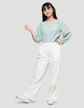 Nevada Wide Leg Cutting Miring Celana Denim Anak Perempuan