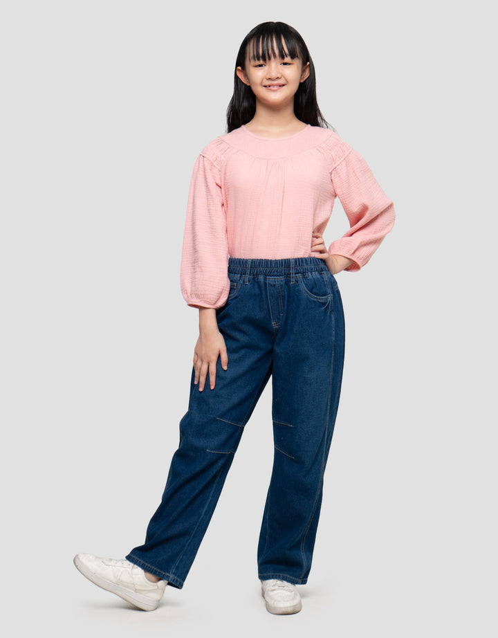Nevada Barrel Fit Celana Denim Anak Perempuan