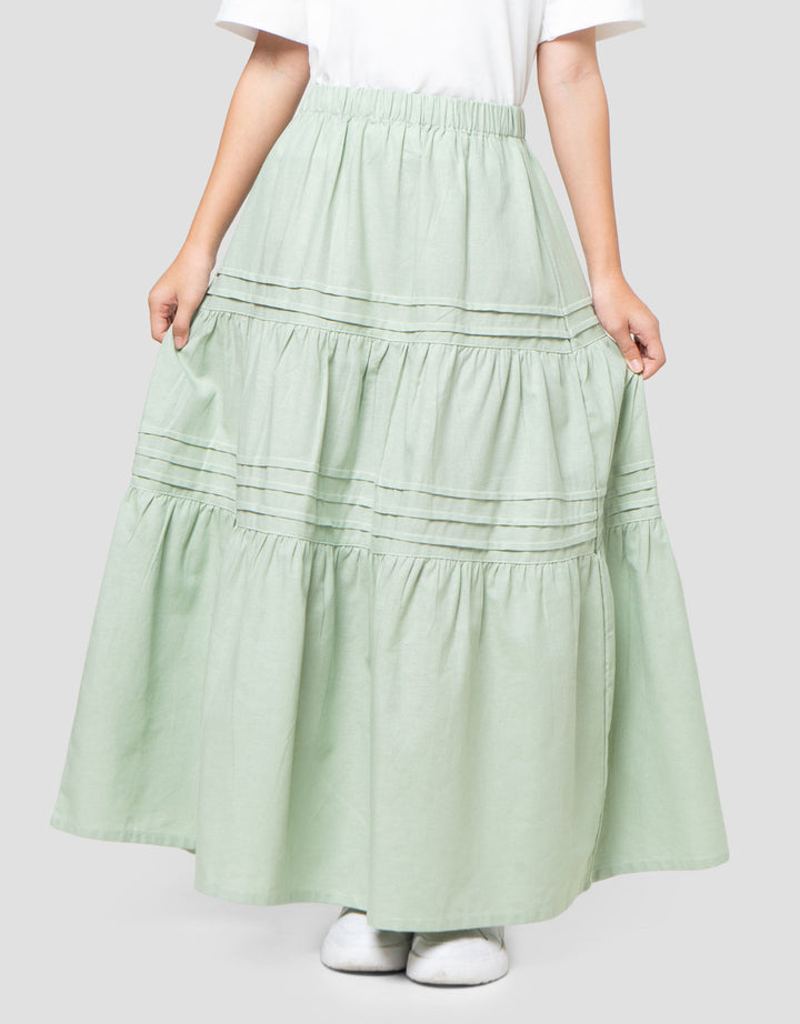 Nevada Woven Lipet Rok Maxi Anak Perempuan