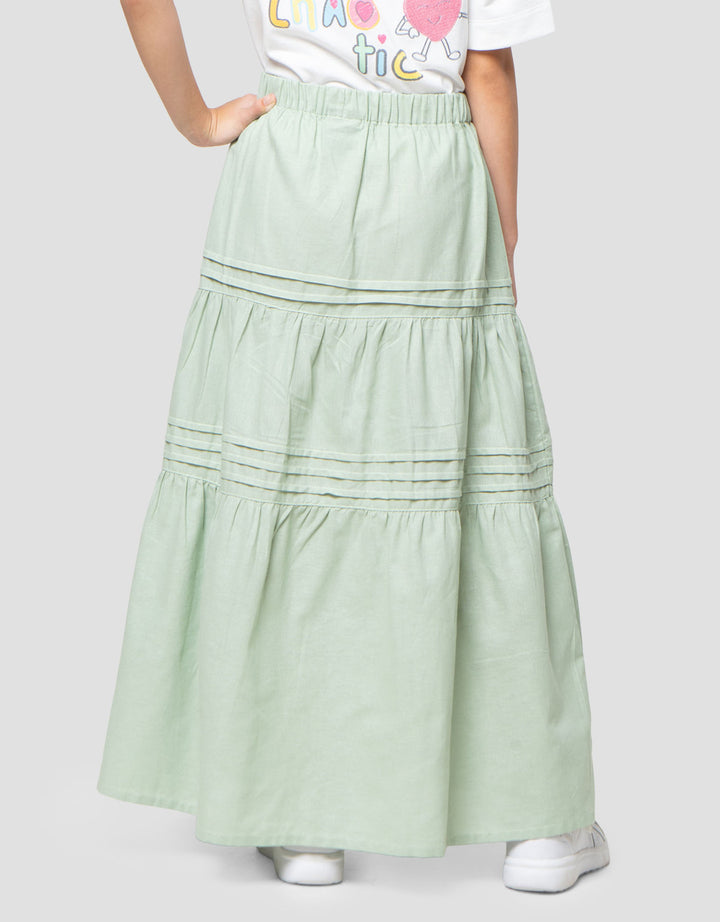 Nevada Woven Lipet Rok Maxi Anak Perempuan