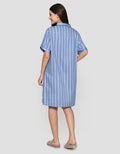 St. Yves Woven Stripe Dress Tidur Wanita