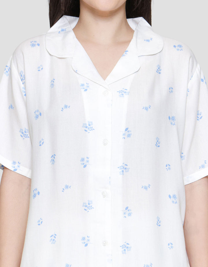 Nevada Woven Mini Flower Piyama Setelan Wanita