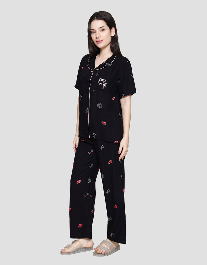 Nevada Ep Eiffel Setelan Piyama Wanita