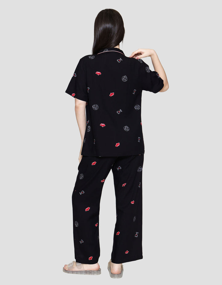 Nevada Ep Eiffel Setelan Piyama Wanita