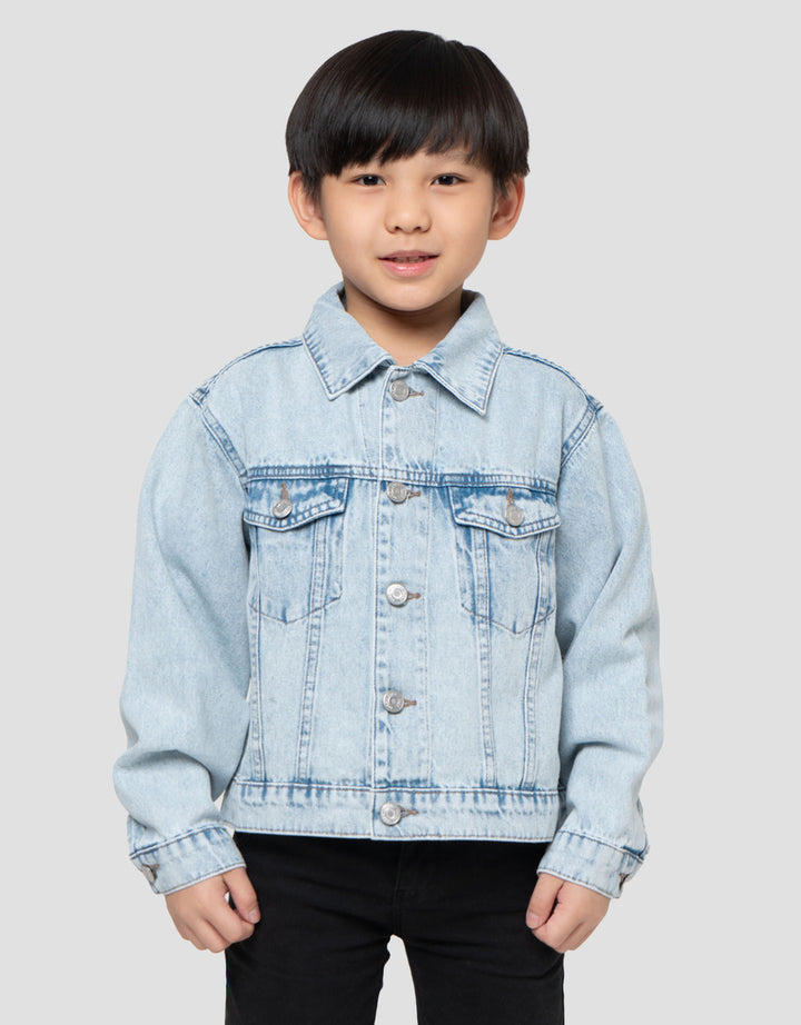 Suko Jaket Denim Lengan Panjang Anak Laki-Laki