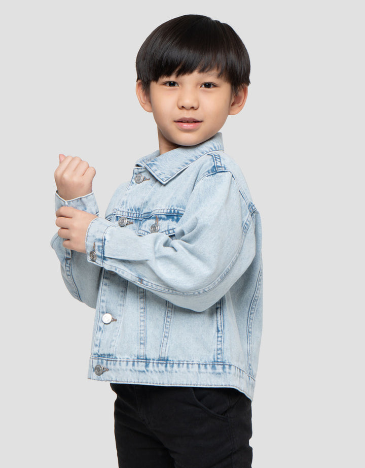 Suko Jaket Denim Lengan Panjang Anak Laki-Laki