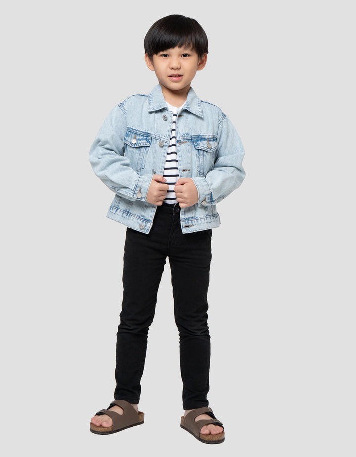 Suko Jaket Denim Lengan Panjang Anak Laki-Laki