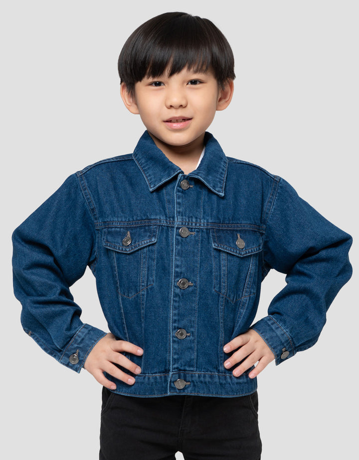 Suko Jaket Denim Lengan Panjang Anak Laki-Laki