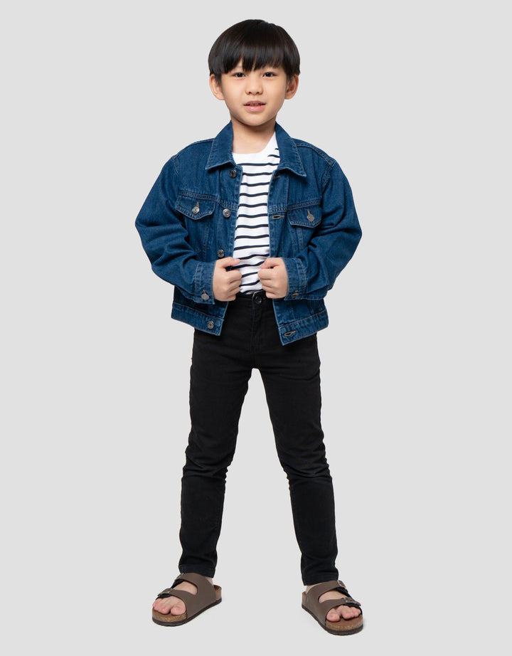 Suko Jaket Denim Lengan Panjang Anak Laki-Laki