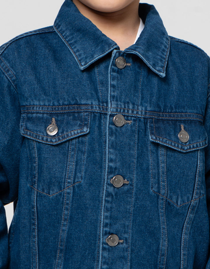 Suko Jaket Denim Lengan Panjang Anak Laki-Laki
