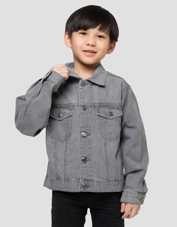 Suko Jaket Denim Lengan Panjang Anak Laki-Laki