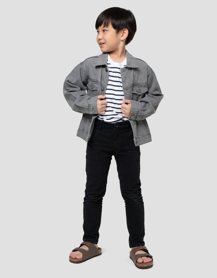 Suko Jaket Denim Lengan Panjang Anak Laki-Laki
