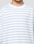 Suko Motif Garis Kaos Kerah Bulat Lengan Panjang Anak Laki-Laki