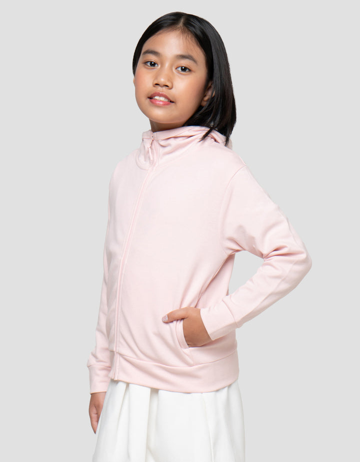 Suko Lengan Panjang Jaket Hoodie Anak Perempuan