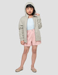 Suko Lengan Panjang Jaket Hoodie Anak Perempuan