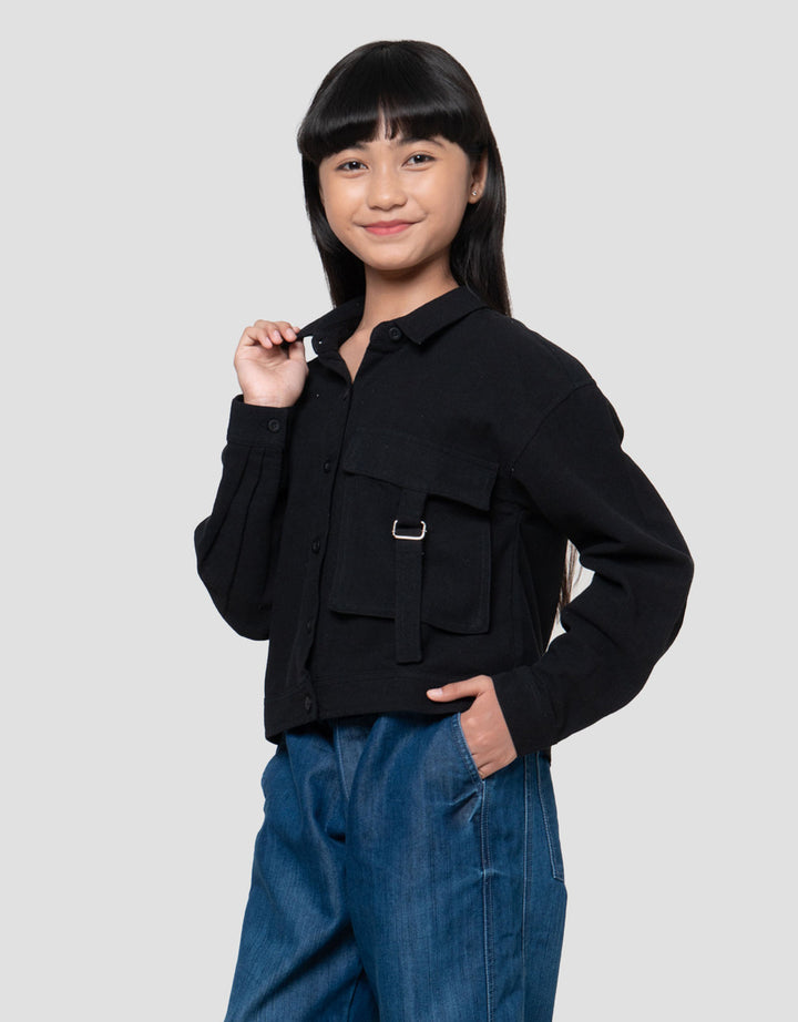 Nevada Polos Kantong Kemeja Anak Perempuan