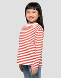 SUKO GARIS KERAH BULAT KAOS ANAK PEREMPUAN
