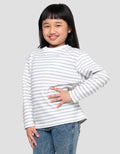 SUKO GARIS KERAH BULAT KAOS ANAK PEREMPUAN