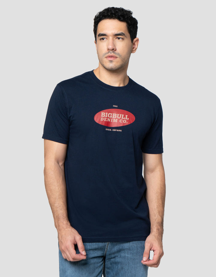 Lois Print Bigbull Denim Co Kaos Pria
