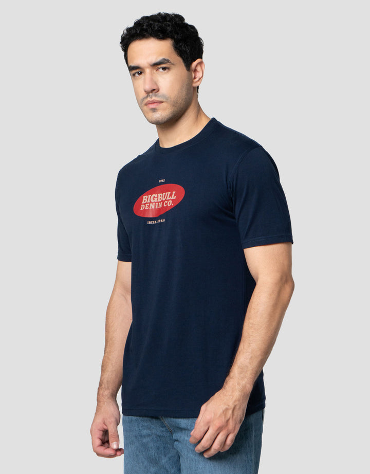 Lois Print Bigbull Denim Co Kaos Pria