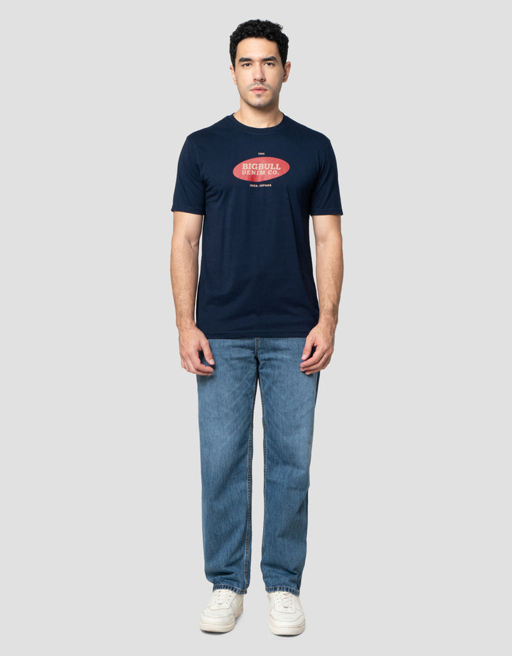 Lois Print Bigbull Denim Co Kaos Pria