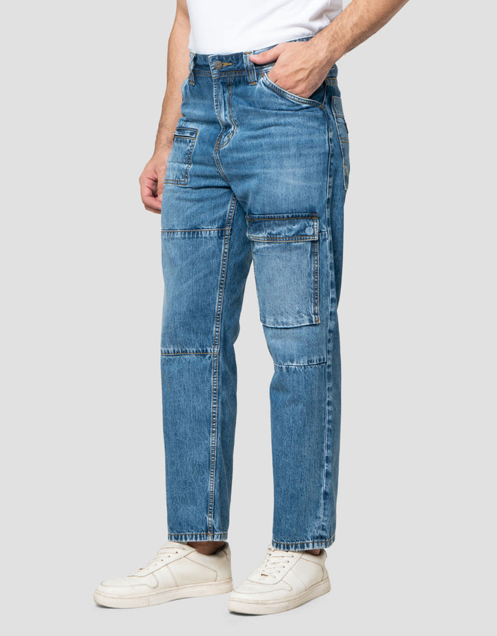 Lois Celana Cargo Jeans Crg128D Pria