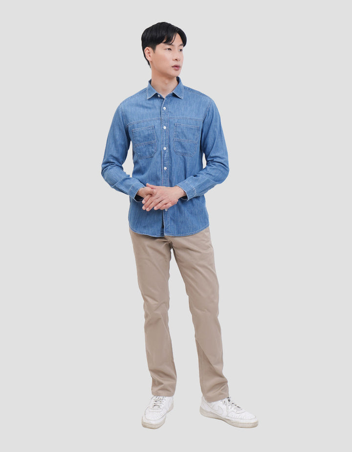 Lois KLL578D Kemeja Lengan Panjang Pria