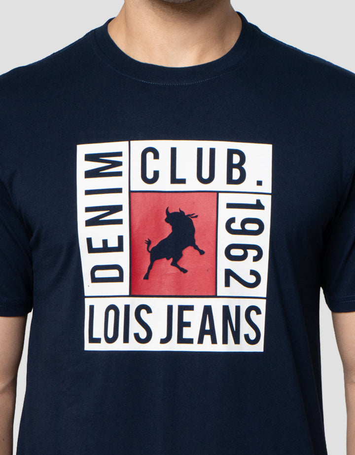 Lois Print Check Kaos Pria