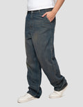 Nevada Basic Vintage Supper Baggy Fit Celana Denim Pria