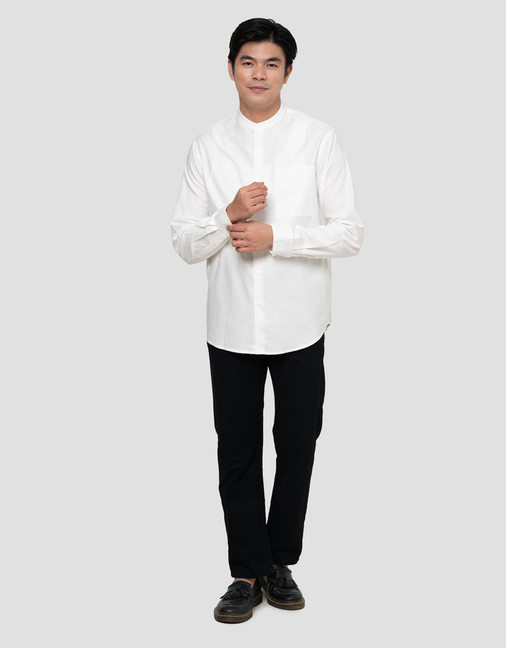 Cole Mandarain Oxford Kemeja Pria