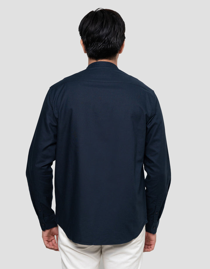 Cole Mandarain Oxford Kemeja Pria