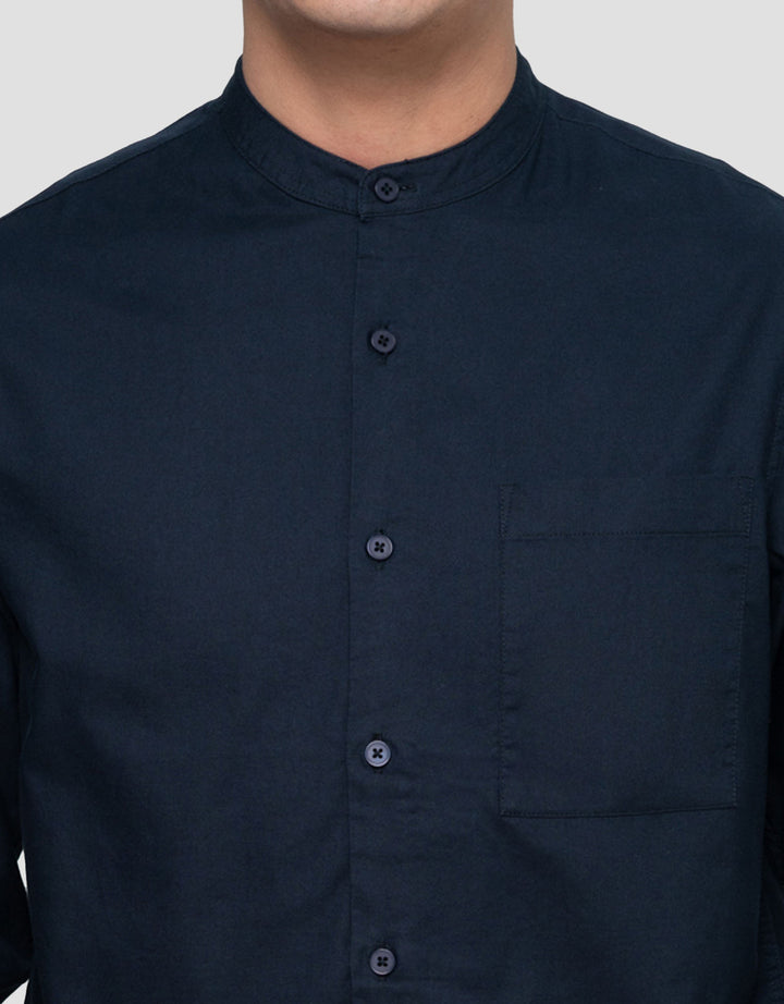 Cole Mandarain Oxford Kemeja Pria