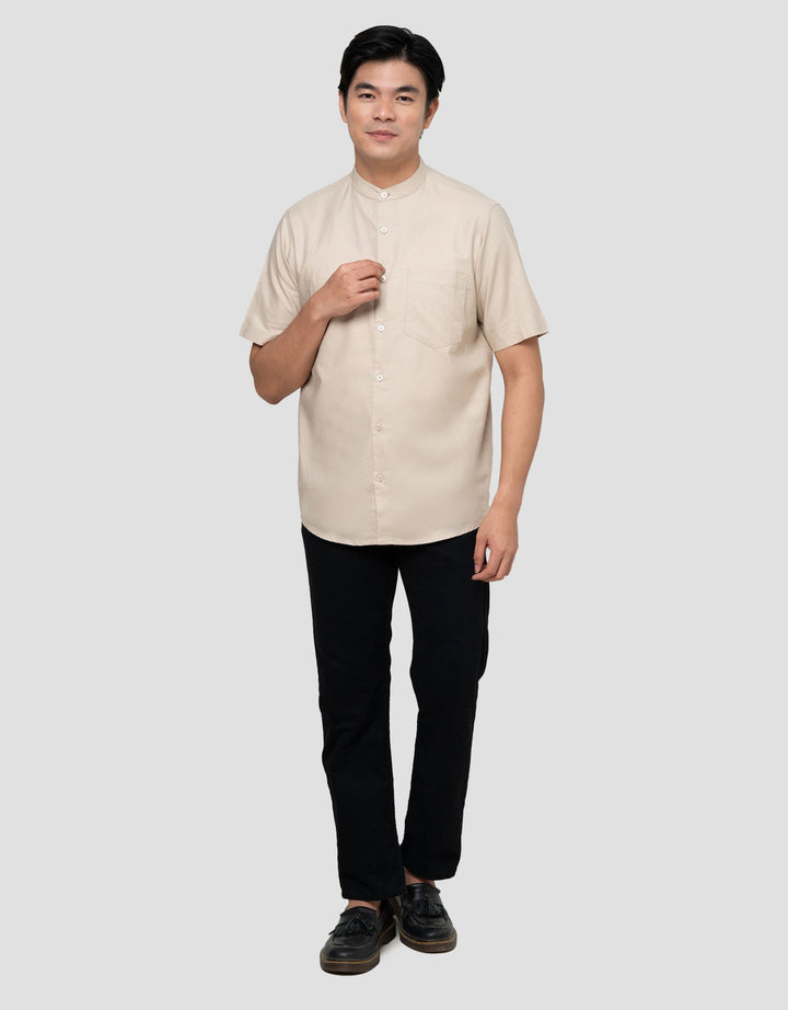 Cole Mandarain Oxford Kemeja Pria