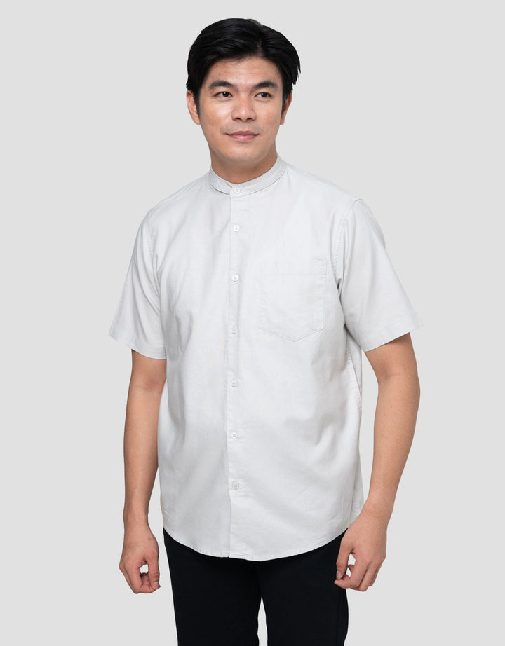 Cole Mandarain Oxford Kemeja Pria