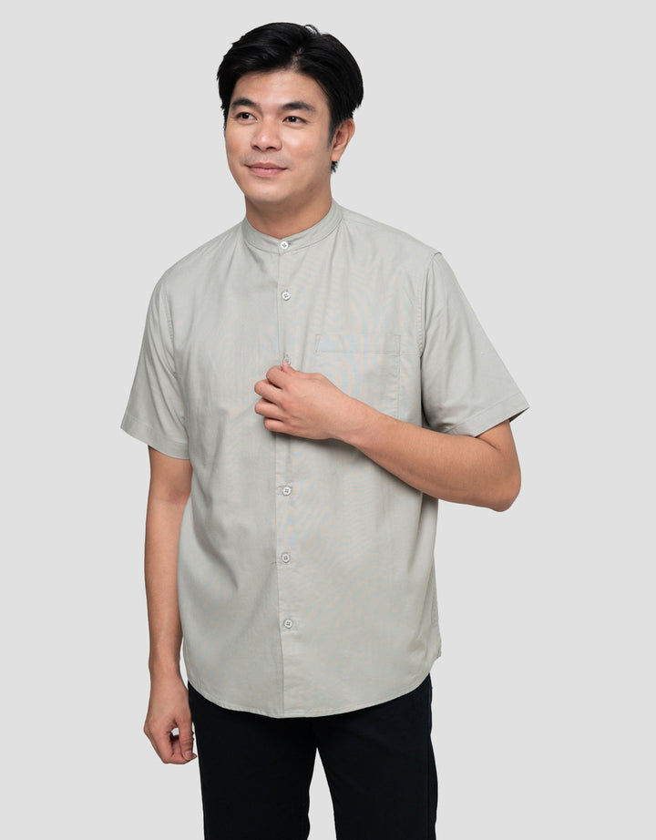 Cole Mandarain Oxford Kemeja Pria