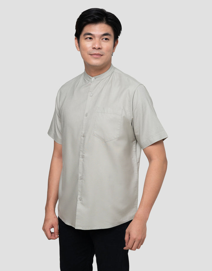 Cole Mandarain Oxford Kemeja Pria