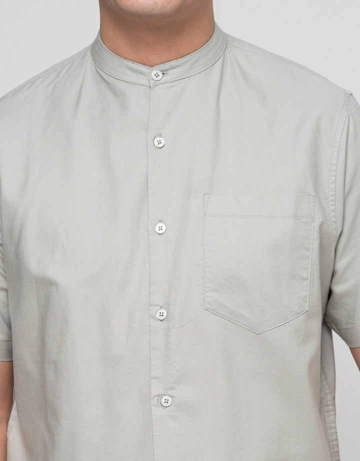 Cole Mandarain Oxford Kemeja Pria