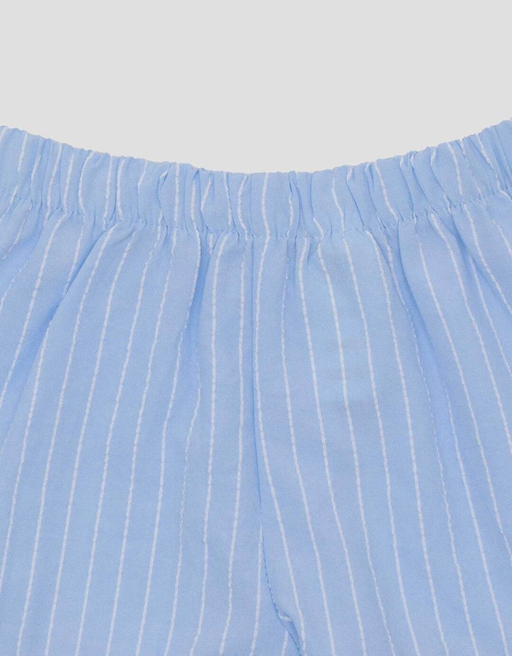 Little M Woven Salur Yarndyed Pakaian Setelan Bayi