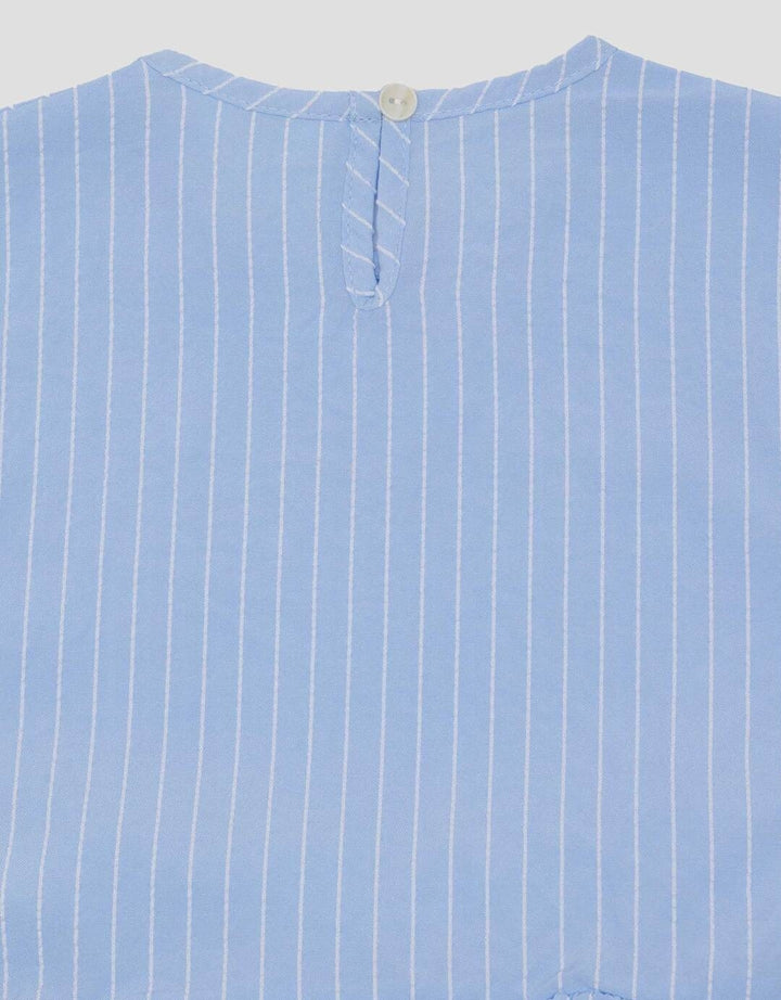 Little M Woven Salur Yarndyed Pakaian Setelan Bayi