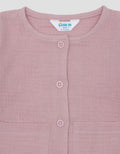 Little M Double Layer With Flower Print Jaket Cardigan Bayi